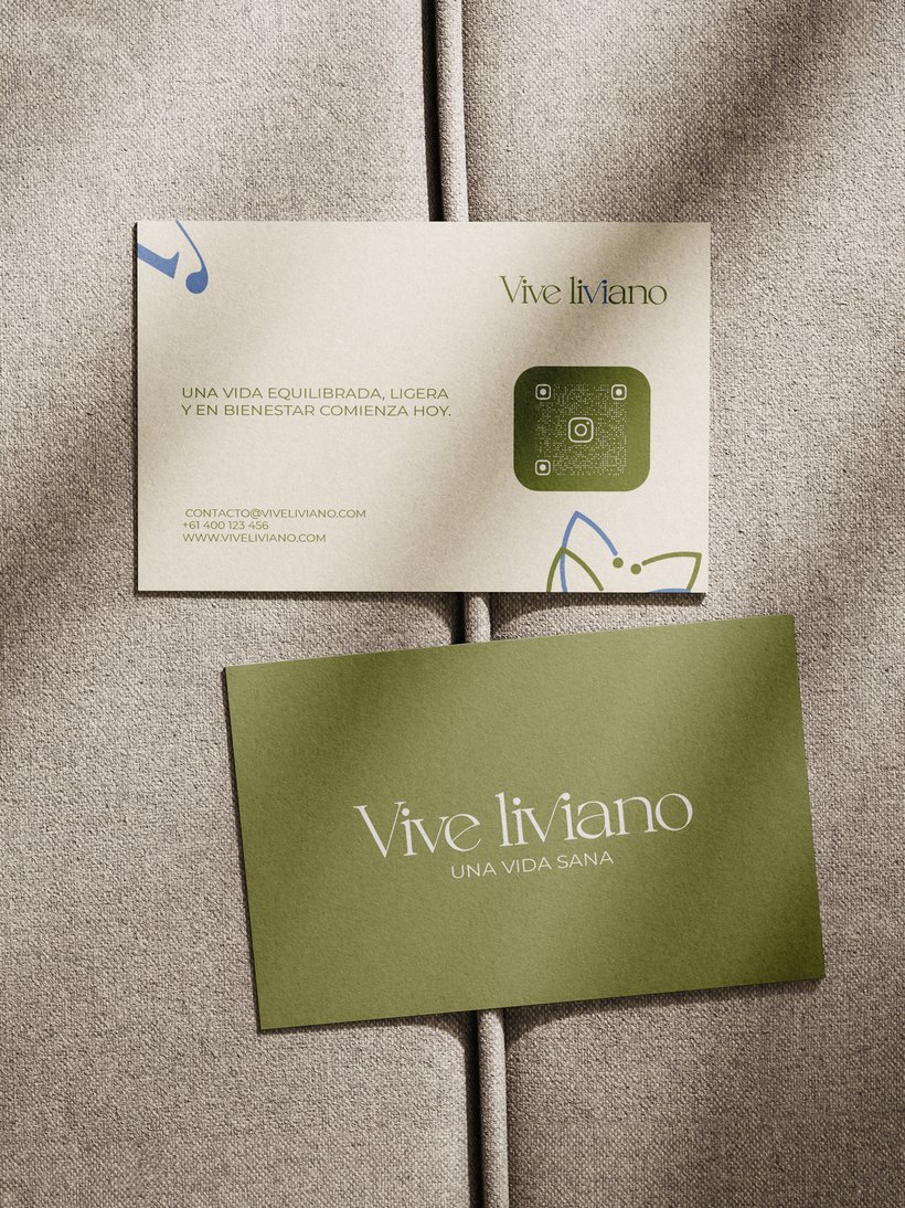 Papelería y tarjetas de Vive Liviano